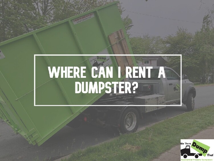 Where Can I Rent a Dumpster?